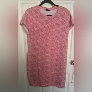 No Boundaries  Pink and White Floral Bodycon Dress